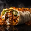 Chicken Shawarma Wrap - A Harmony of Juicy Chicken, Fresh Salad, and Flavorful Sauce